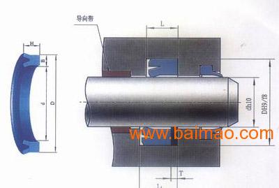 产品描述: ky型孔用密封圈详细描述 产品用途:用于往复运动液压油缸中