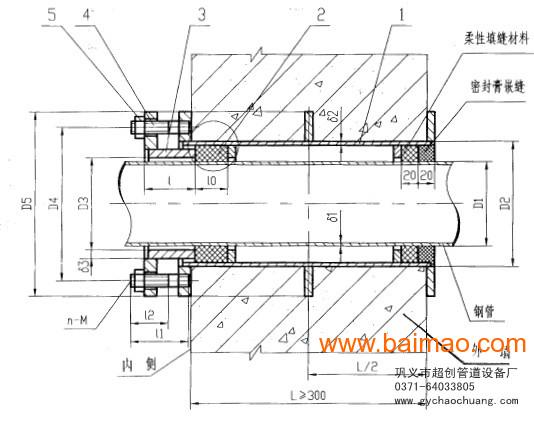 中水处理专用s312柔性防水套管厂家/批发/供应商