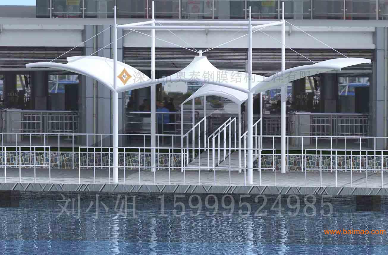 深圳奥泰钢膜承接珠海湾仔出入境大门膜结构,