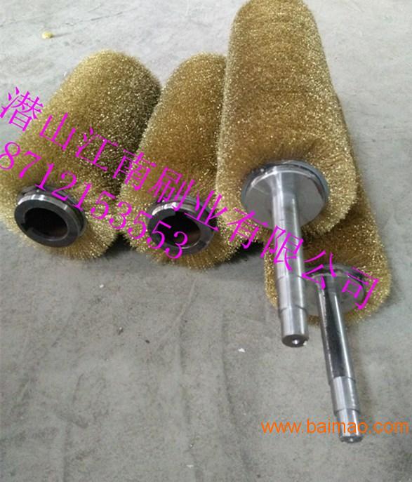 旋转钢刷 电动钢刷 圆柱钢刷 钢丝刷滚-潜山江