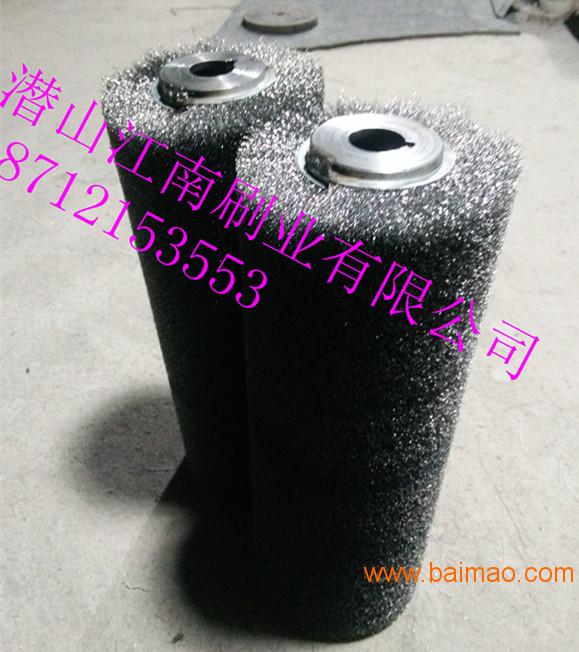 旋转钢刷 电动钢刷 圆柱钢刷 钢丝刷滚-潜山江