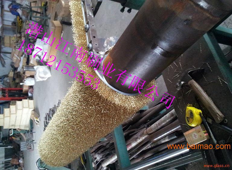 旋转钢刷 电动钢刷 圆柱钢刷 钢丝刷滚-潜山江