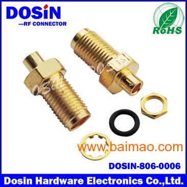 SMA公转母转接头 SMA射频同轴连接器
