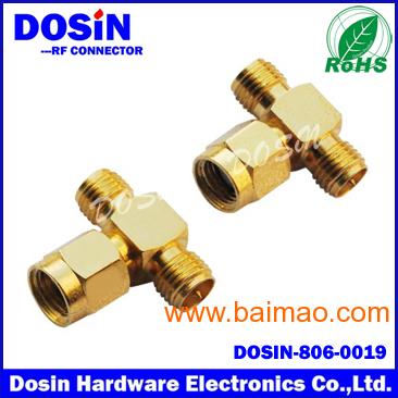 SMA公转母转接头 SMA射频同轴连接器