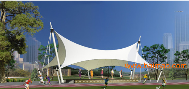 安阳商场走廊膜结构、大门膜结构、购物中心屋