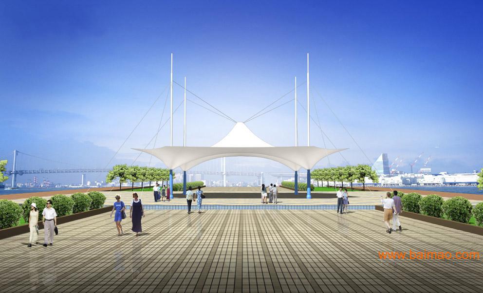 安阳商场走廊膜结构、大门膜结构、购物中心屋