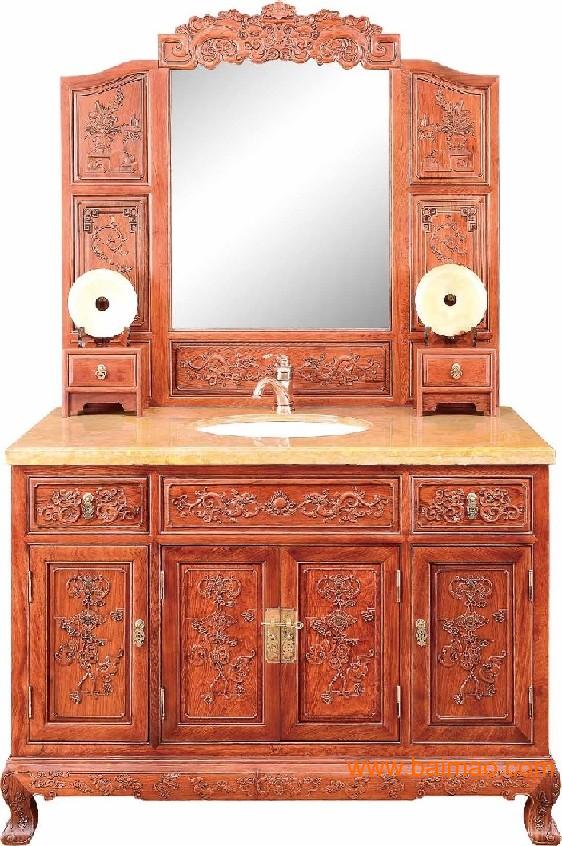 红木浴室柜厂家直销:口碑好的红木浴室柜供应