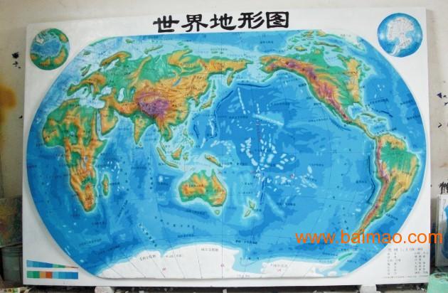 地理园模型 世界地形图