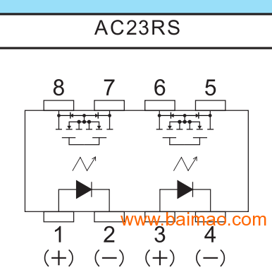 toward ac23rs photodmos relay/toward ac23rs光耦合继电器型号