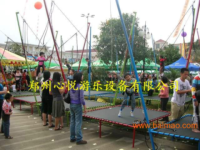 四川儿童广场游乐项目小型钢架蹦极,四川儿童