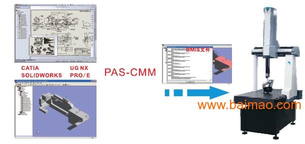 三坐标编程软件系统 PAS-CMM编程软件 路径