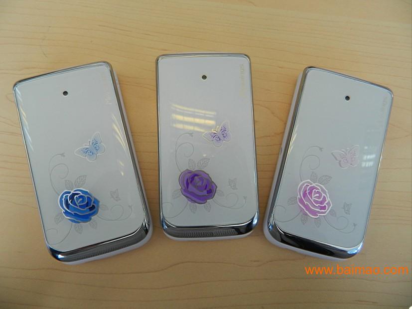 厂家批发美翼V68M玫瑰精美女士翻盖手机,厂家