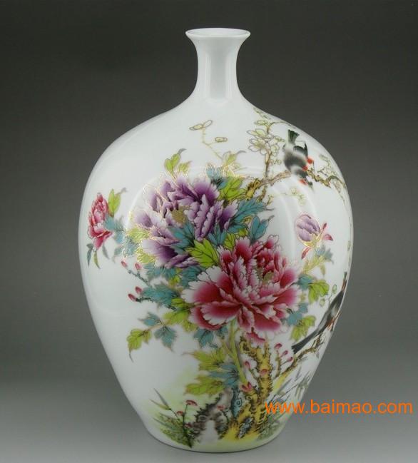 送给老人生日礼物礼品陶瓷花瓶|祝寿礼品熊亚