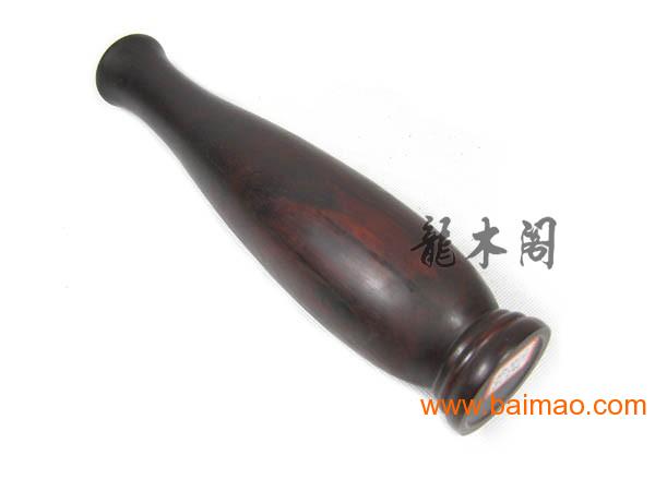 龙木阁小叶紫檀细花瓶花插观音净瓶,龙木阁小