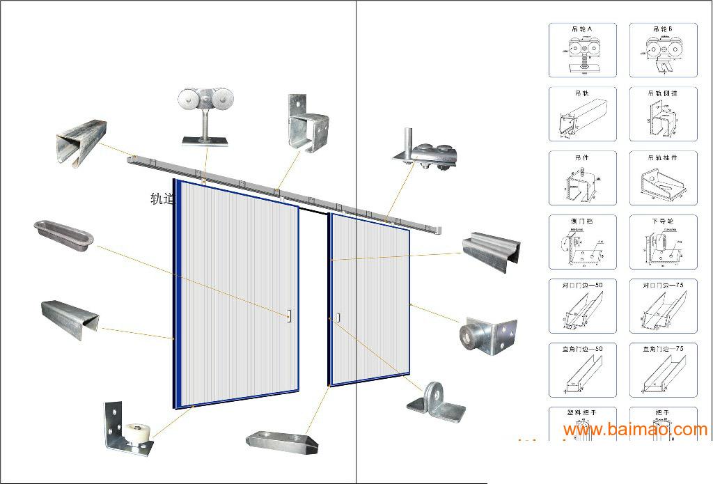 青岛平移门配件,青岛吊轮吊轨门边 种类齐全金丽德厂家/批发/供应商