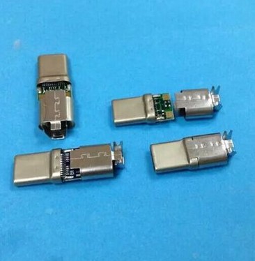 usb 3.1 type-c插头带pcb板屏蔽罩厂家/批发/供应商