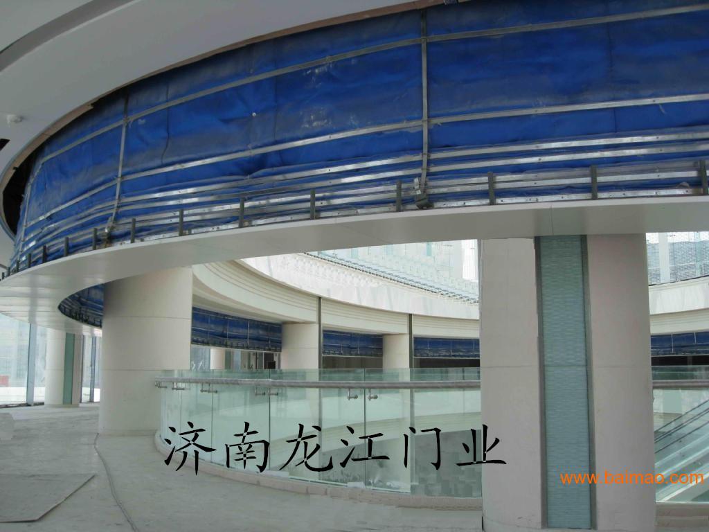 无机布异型防火卷帘门 济南龙江门业 防火,无机