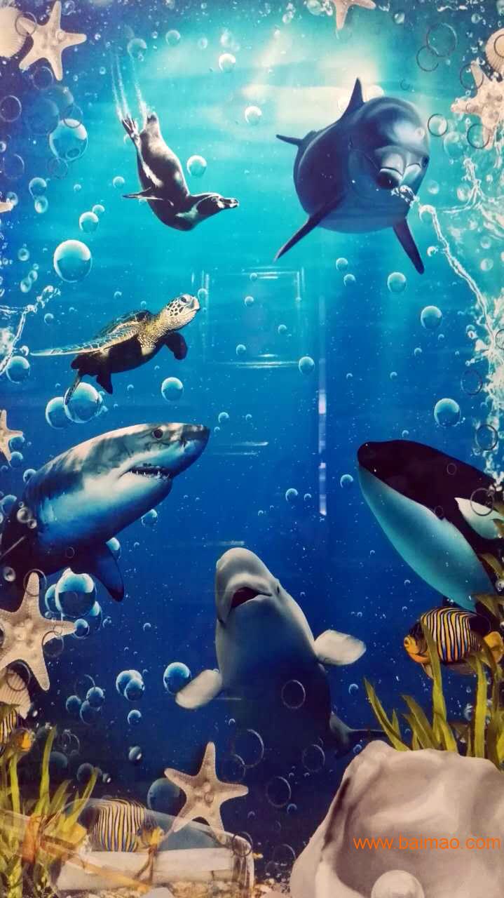 广东佛山海洋系列3d砖|玉金山3d砖|主题酒店3d砖生产工厂q厂家/批发