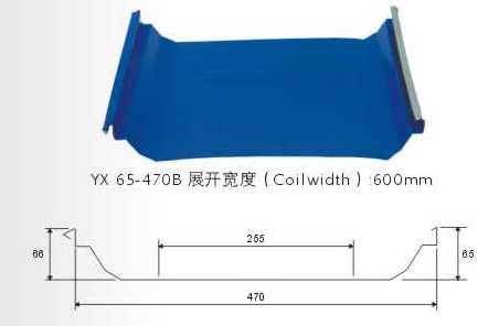 厂家直销暗扣式470型彩钢瓦厂家/批发/供应商