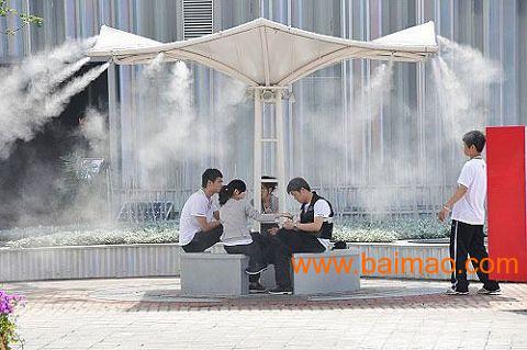 地产商业街广场喷雾降温人造雾设备,地产商业