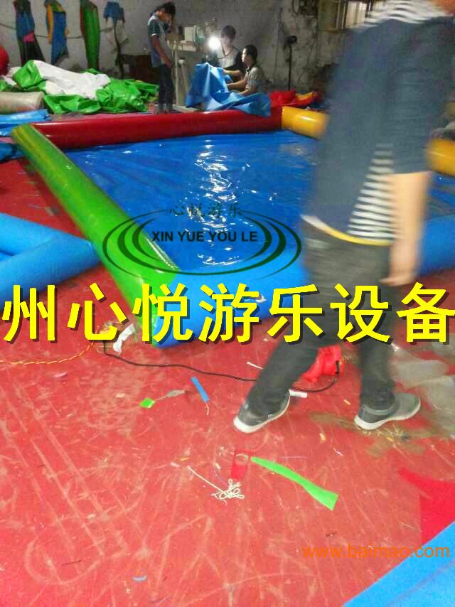 心悦广场游乐玩具充气沙滩池PVC加厚材儿童充气沙池