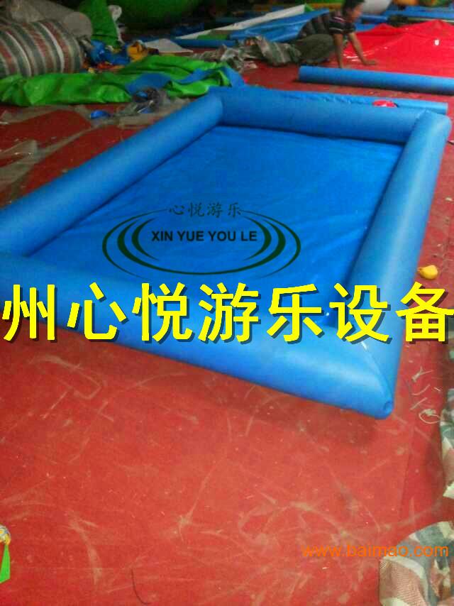 心悦广场游乐玩具充气沙滩池PVC加厚材儿童充气沙池