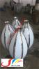 供应葫芦形艺术创意原色不锈钢花盆花瓶加工