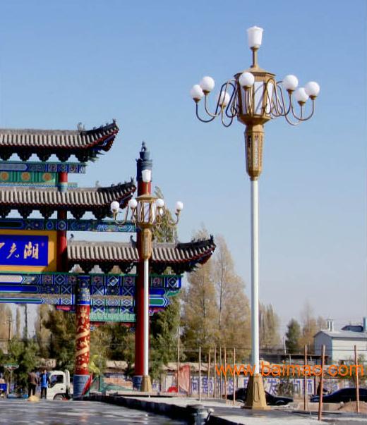 厂批发定做高杆中华景观灯 中国结灯笼灯