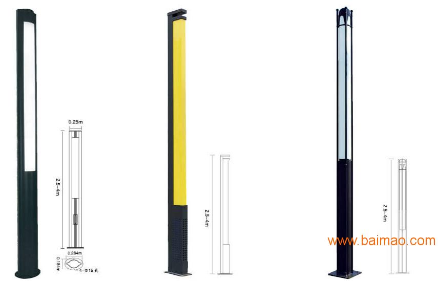 LED方型景观灯图案激光切割广告亮化小区花园路灯具