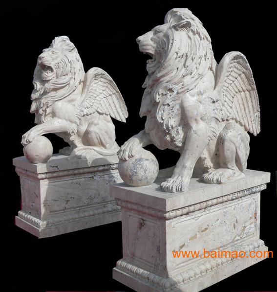 喷泉雕塑，公园雕塑，故宫狮子，麒麟雕塑
