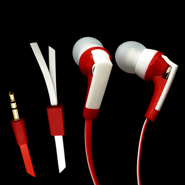 供应M607 入耳式MP3扁线耳机 深圳生产厂家