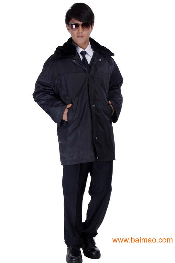 新款秋冬保安服装，保安棉大衣