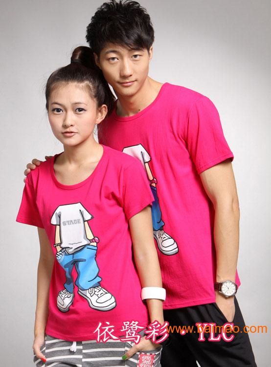 广西便宜的情侣装批发今年卖亲子装秋季便宜T