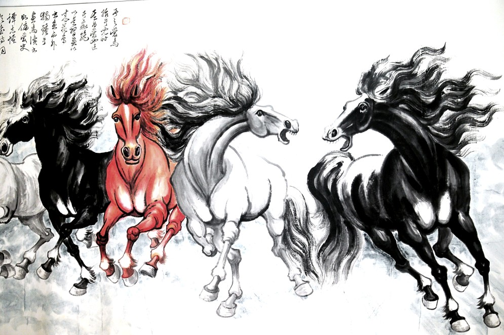 陈恺良巨作八骏图震撼上市厂家/批发/供应商