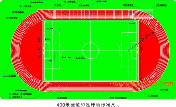 柏奧標準400米塑膠跑道