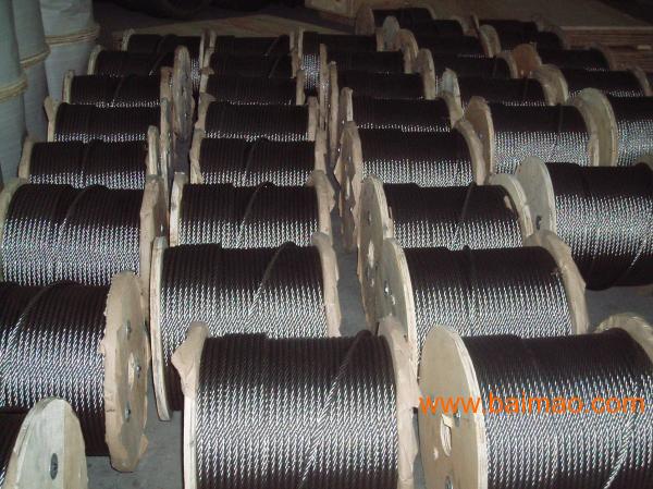 供应:304不锈钢光亮钢丝绳 工业用不锈钢钢丝绳