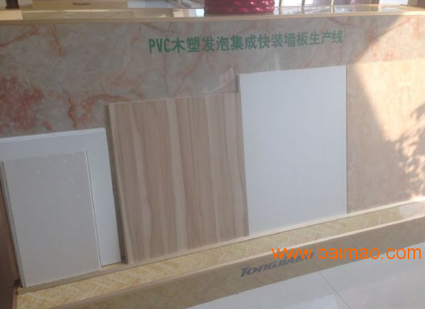PVC木塑发泡墙板线，PVC快装集成板挤出线设备
