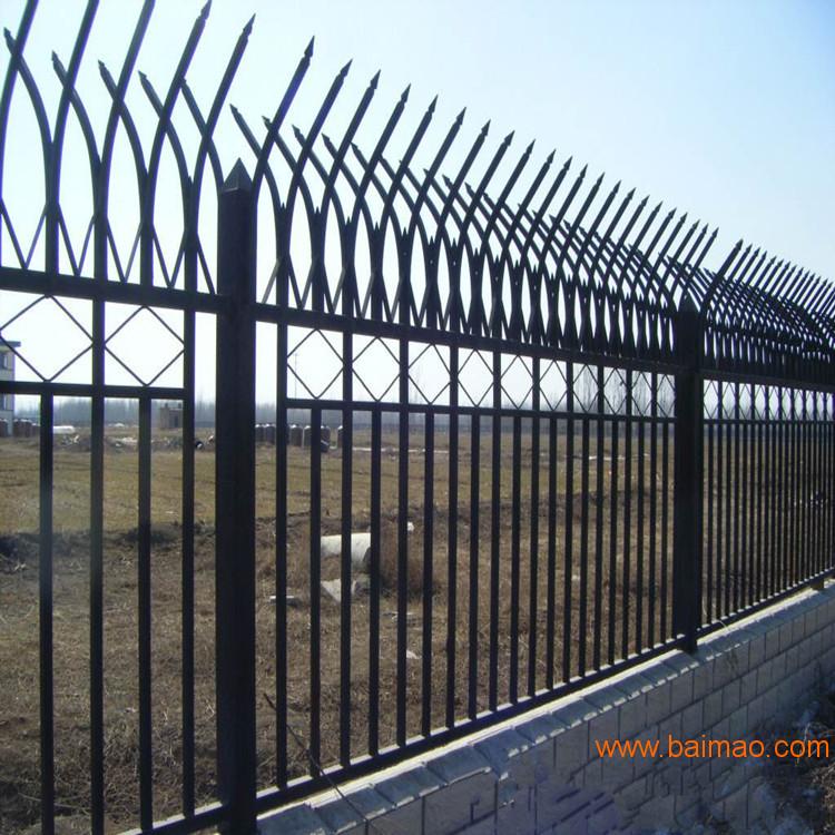 厂家供应学校锌钢围墙护栏 工厂安**防护栏 别墅围栏