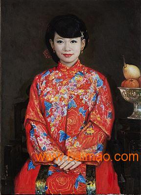 婚纱肖像油画工作室-北京儿童肖像油画定制多少钱