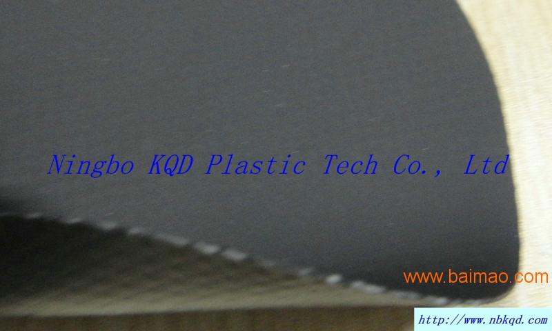 0.52mm黑色PVC涂层夹网布 建筑隔音布