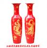 中国红陶瓷大花瓶 乔迁礼品落地大花瓶