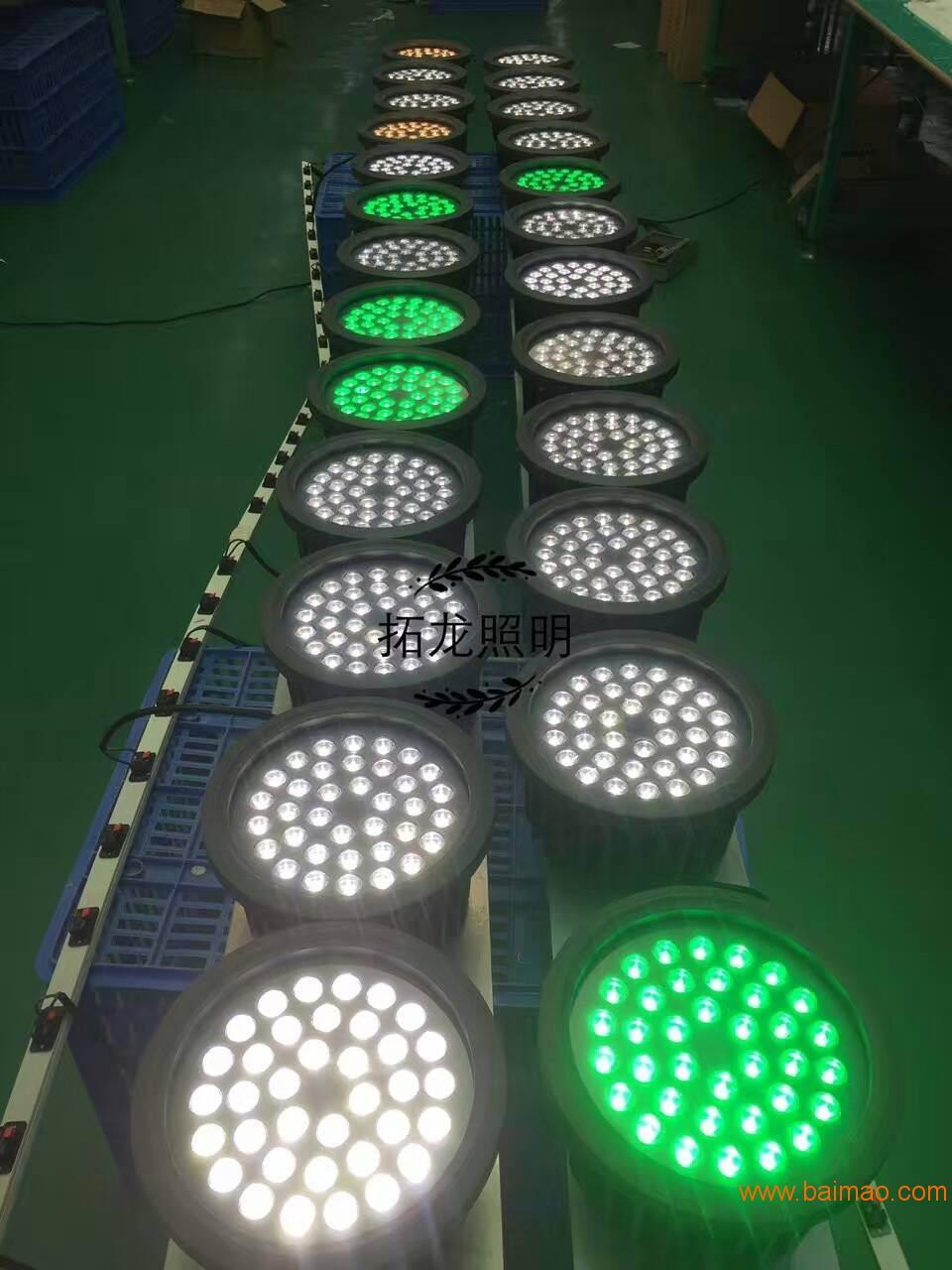 18W圆形铝本色外壳LED射灯人行栈桥照明投光灯