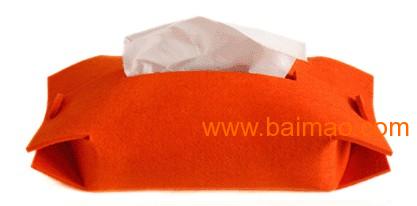 纸巾盒 毛毡纸巾盒 DIY纸巾抽 可定做纸巾盒