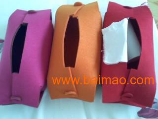 纸巾盒 毛毡纸巾盒 DIY纸巾盒 可折叠纸巾盒