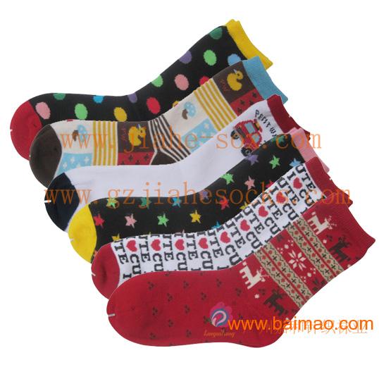 纯棉儿童袜/经典款儿童袜/外贸出口儿童袜子订做生产