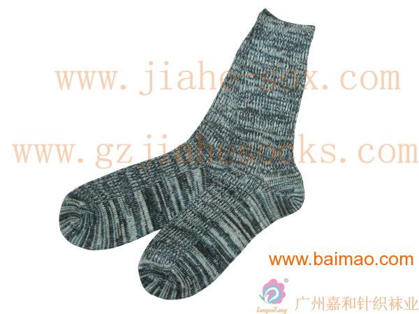 新款时尚 混色粗毛线袜 民族袜 羊毛袜，广州袜厂