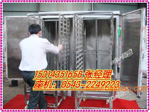 新余市分宜县大型推车双门蒸箱-蒸汽加热蒸酱菜蒸箱