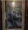 威尼斯船瓷砖拼花背景墙-定制马赛克剪画拼图欧式玄关
