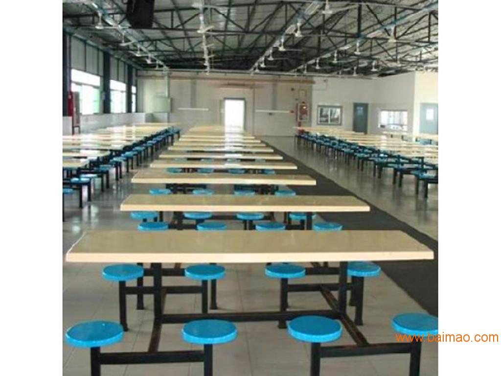 饭堂餐桌椅-员工连体餐桌椅-学校餐桌椅厂家推荐