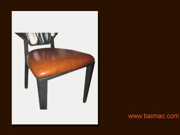 欧式餐椅实木椅子复古咖啡厅**店餐厅靠背椅 美式餐椅